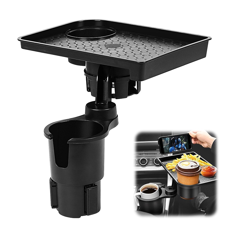 Food Snacks Drinks - Portabicchieri per Auto Multifunzione con Tavolino,
