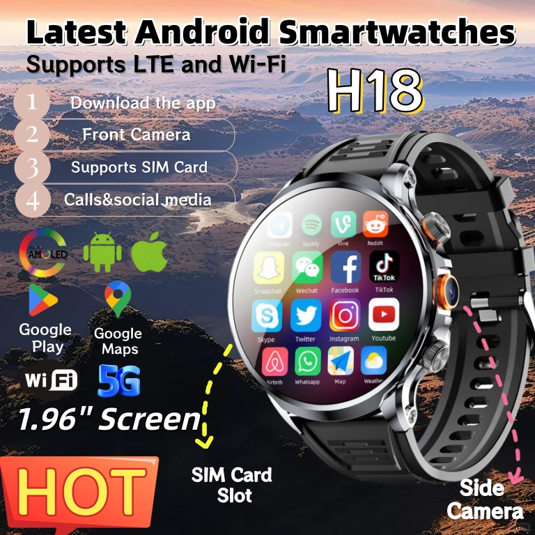Seaweed Snack - NUOVO Smartwatch Android H18 4G con