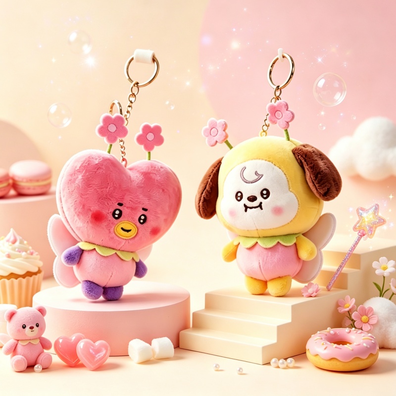 Cookies Pack - Portachiavi Peluche Serie Fiori di Ciliegio