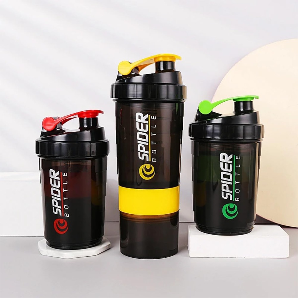 Protein Bar - 3 strati Shaker Protein Bottle Powder