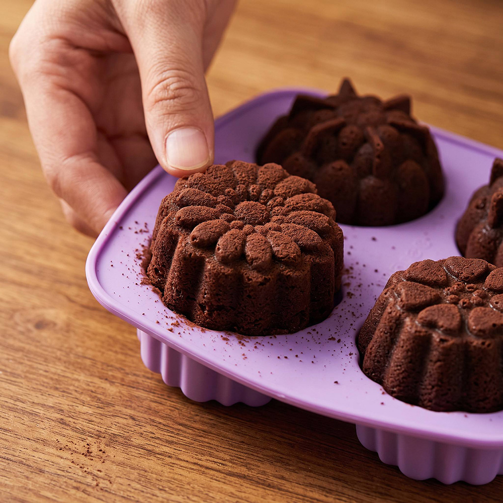 Healthy Snacks Food - Stampo in silicone a 4 fori