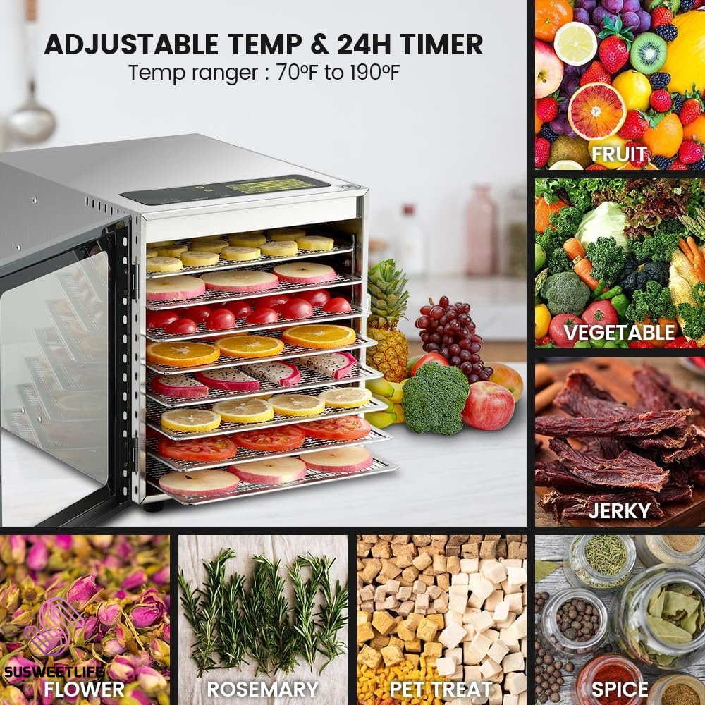 Disidratatore alimentare a 8 v - Healthy Snacks Food recensione e prezzo