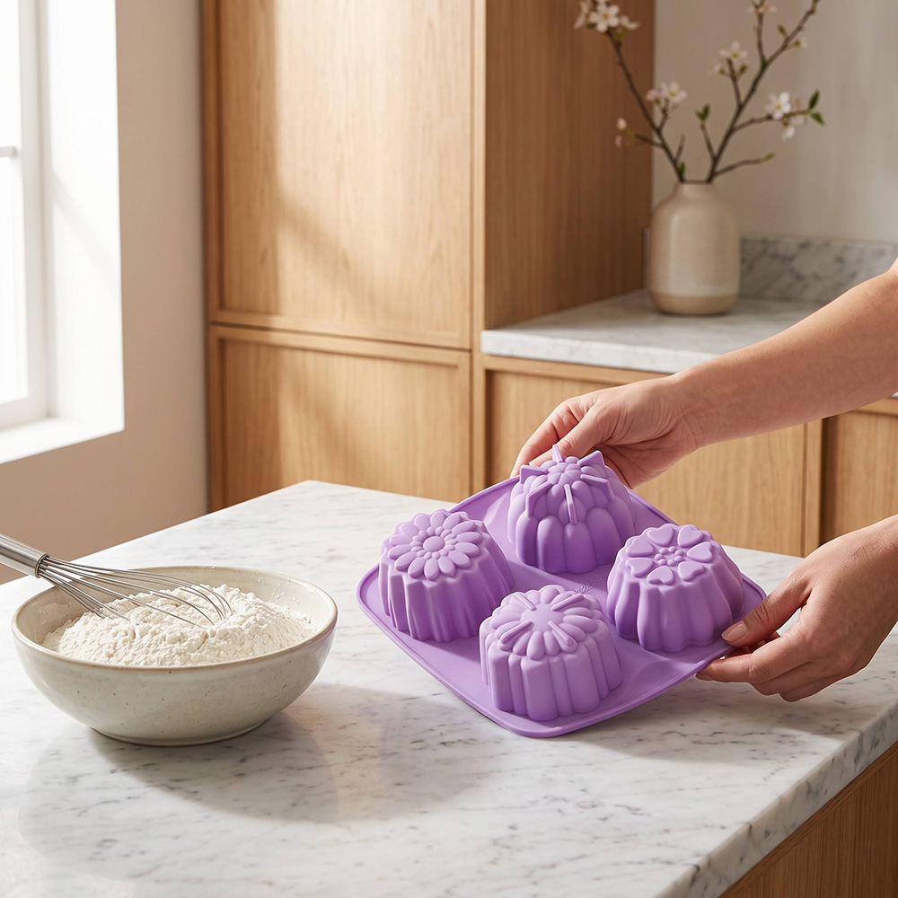 Stampo in silicone a 4 fori a  - Healthy Snacks Food recensione e prezzo