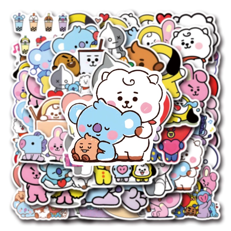 55/110 Pezzi Adesivi BT21 Chim - Cookies Pack recensione e prezzo