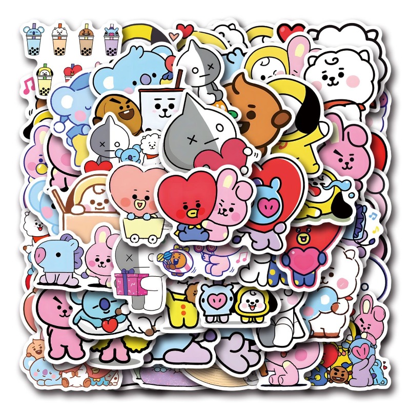 55/110 Pezzi Adesivi BT21 Chim - Cookies Pack recensione e prezzo